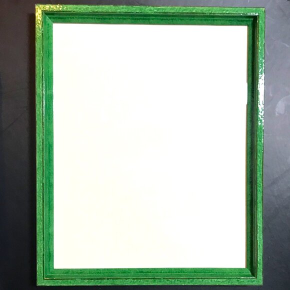 Vibrant Green Glossy Colorful Frame - Ready to Use - 8x10 - w/Hardware - New - Picture 1 of 13